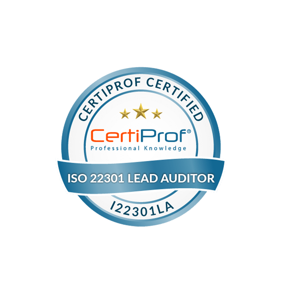 Certified ISO/IEC 22301 Lead Auditor – I22301LA