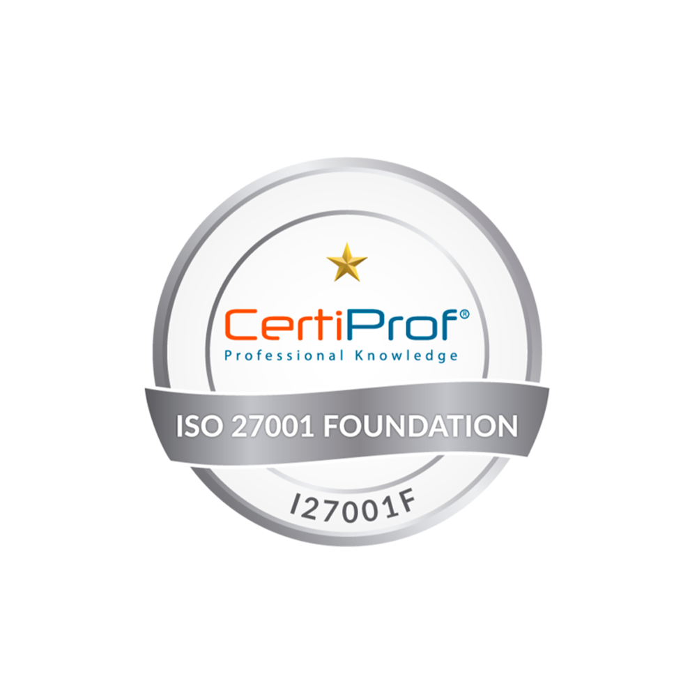 Certified ISO/IEC 27001 Foundation – I27001F